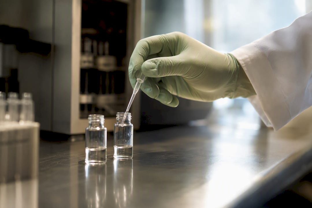 Isotope tracer samples in a research laboratory