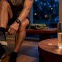 Runner preparing a simple evening recovery routine