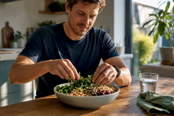 Runner preparing a magnesium-rich meal