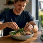 Runner preparing a magnesium-rich meal