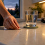 Runner preparing an anonymous magnesium capsule