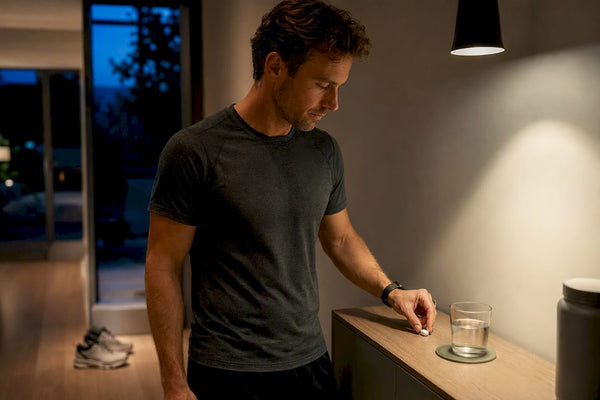 Runner preparing an evening supplement trial